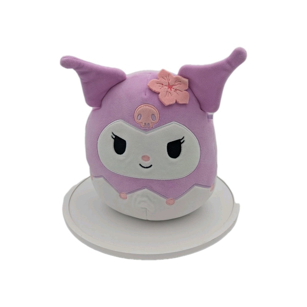 Squishmallows 8" Kuromi Plush Sanrio Flower Edition Soft Stuffed Toy Kellytoy EU
